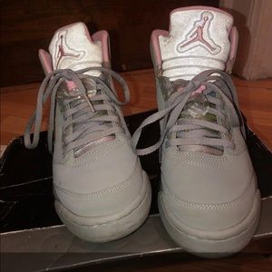 Air Jordan Retro 5 Grey Pink
